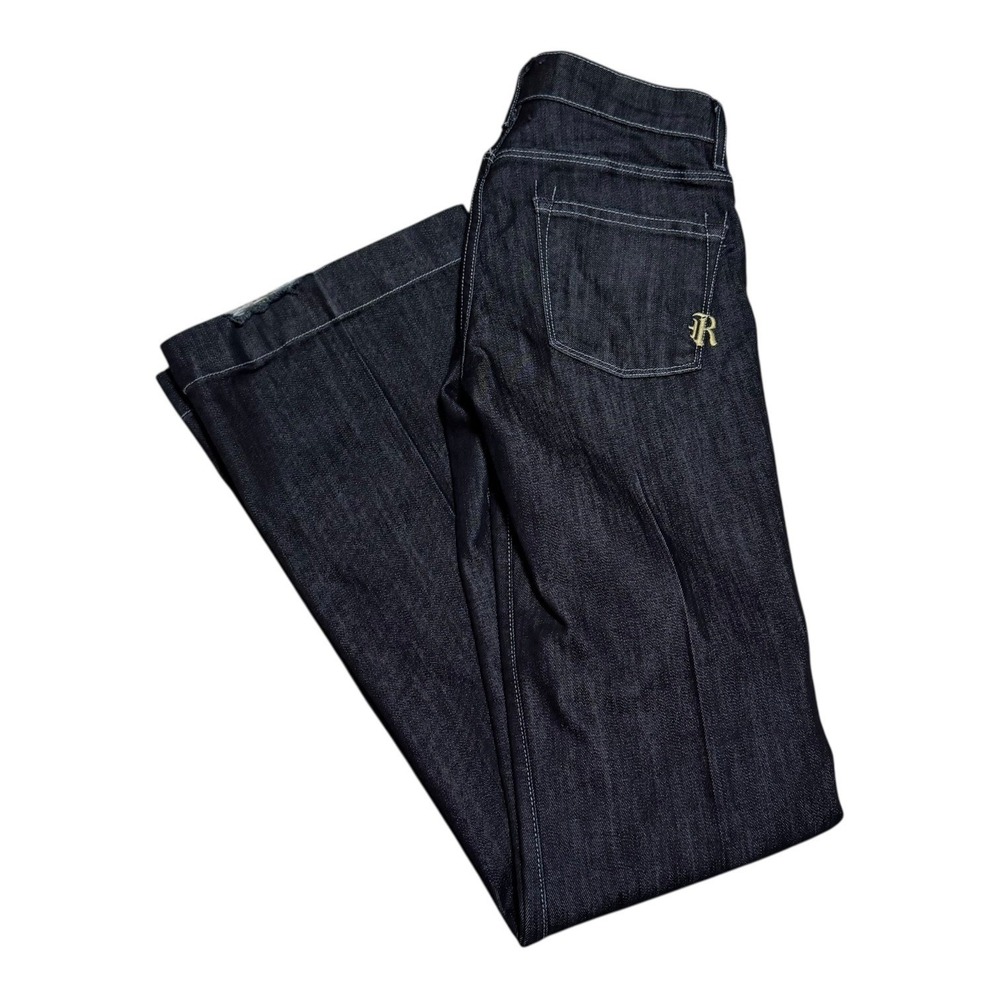 Rich & Skinny USA Made Dark‎ Wash Pleated Jeans Women's 25 (Fits 28x34)